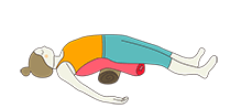 yin supported bridge pose